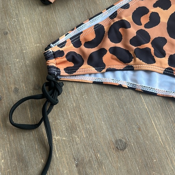 Animal Print Triangle Bikini Women’s Size XL - Picture 5 of 12